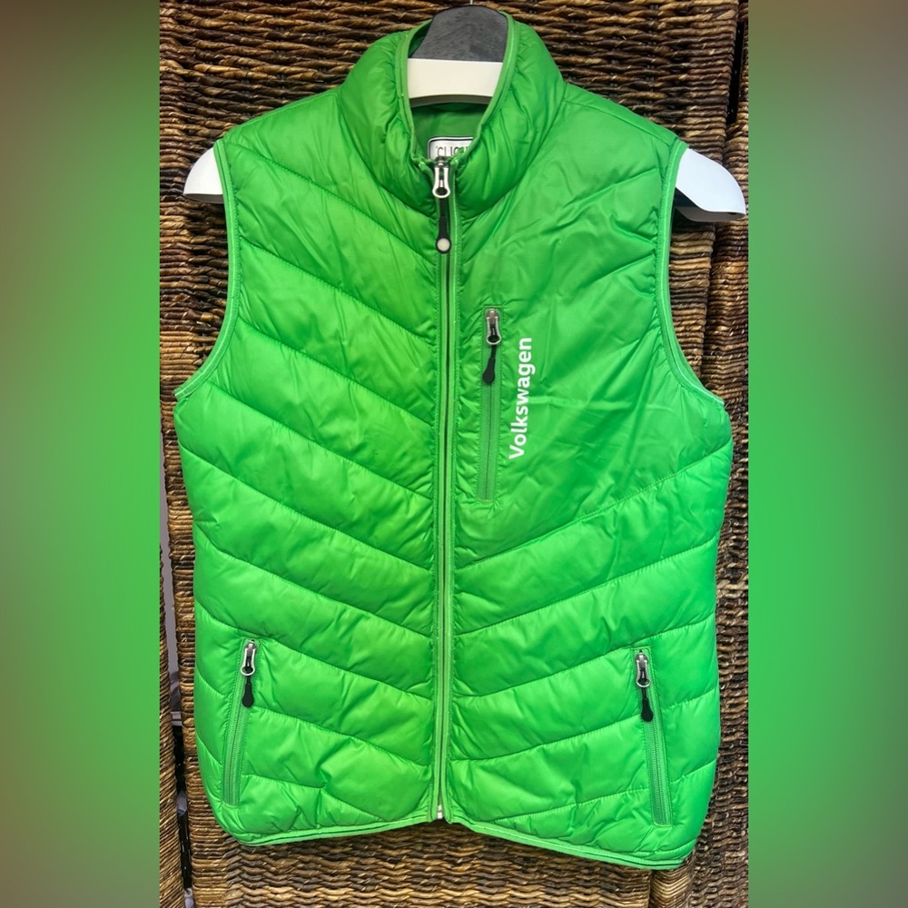 Volkswagen Apple Green Puffer Vest- Clique, Size: Small